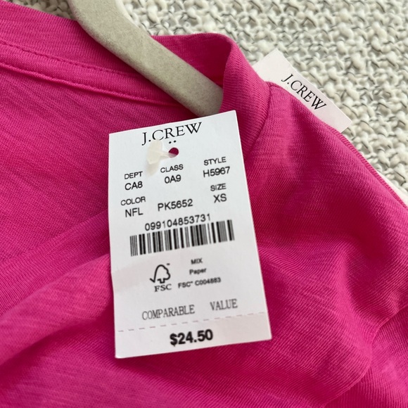 J.CREW slub cotton tee XS - Picture 1 of 9